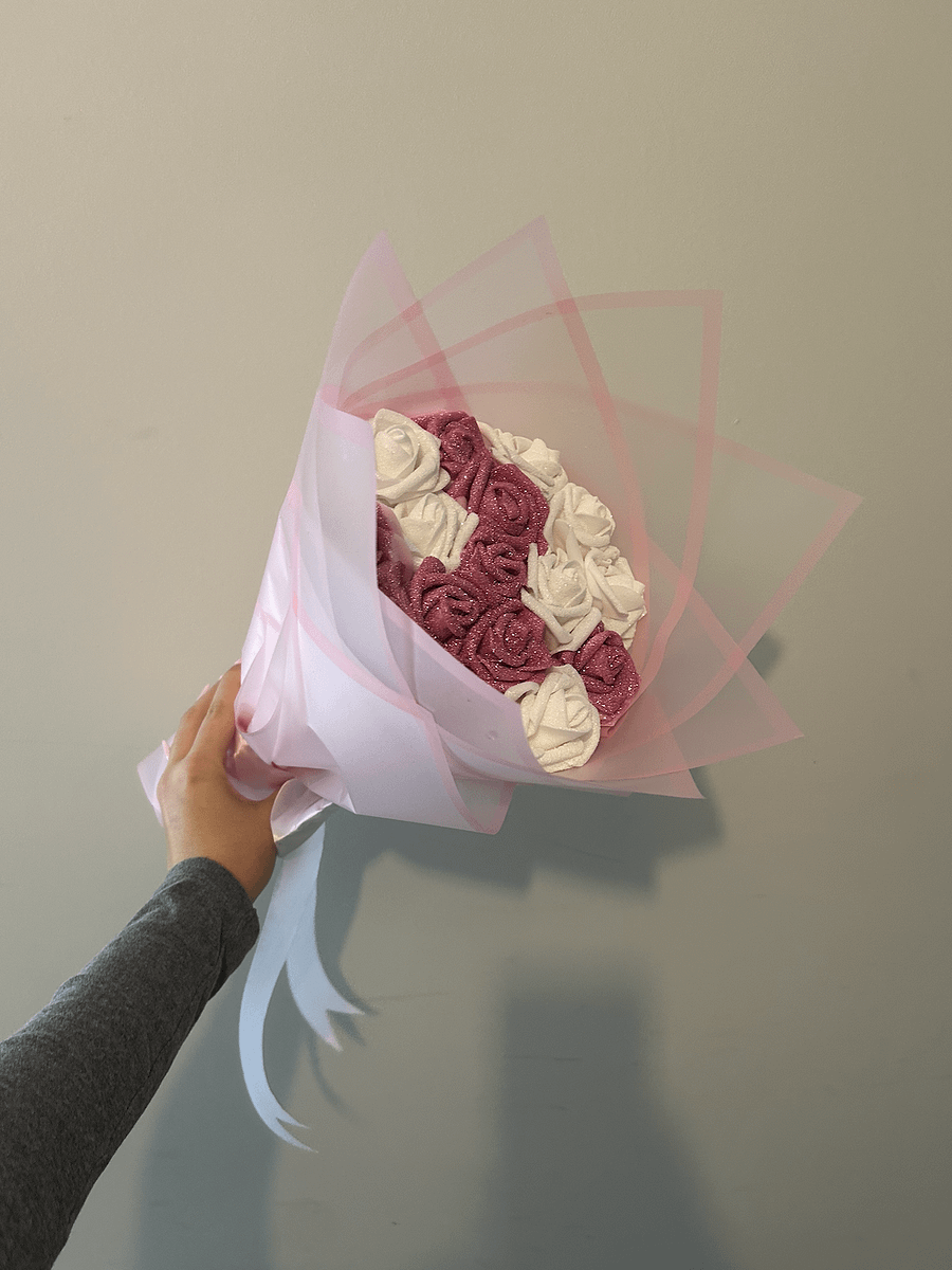Pink & White Glitter Bouquet product image (6)