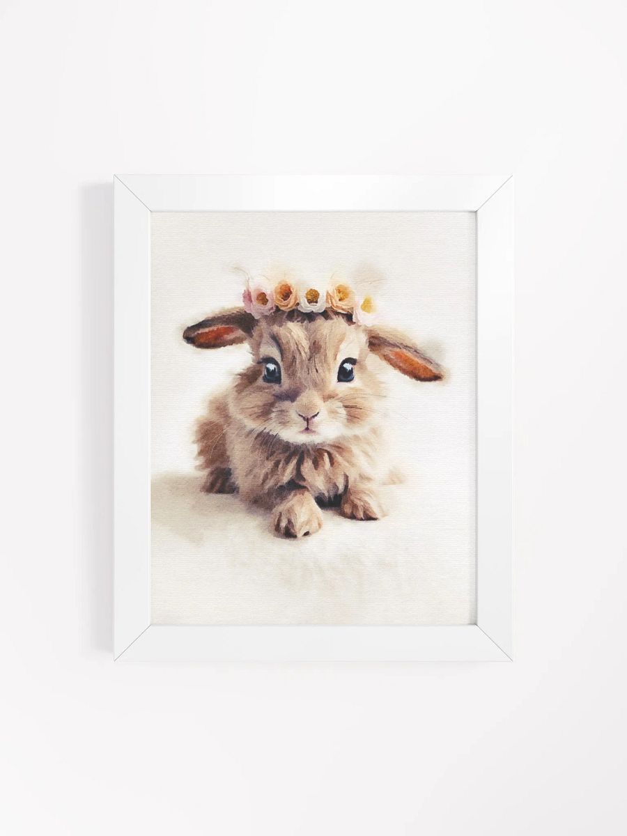 Floral Crown Bunny Matte Poster product image (117)