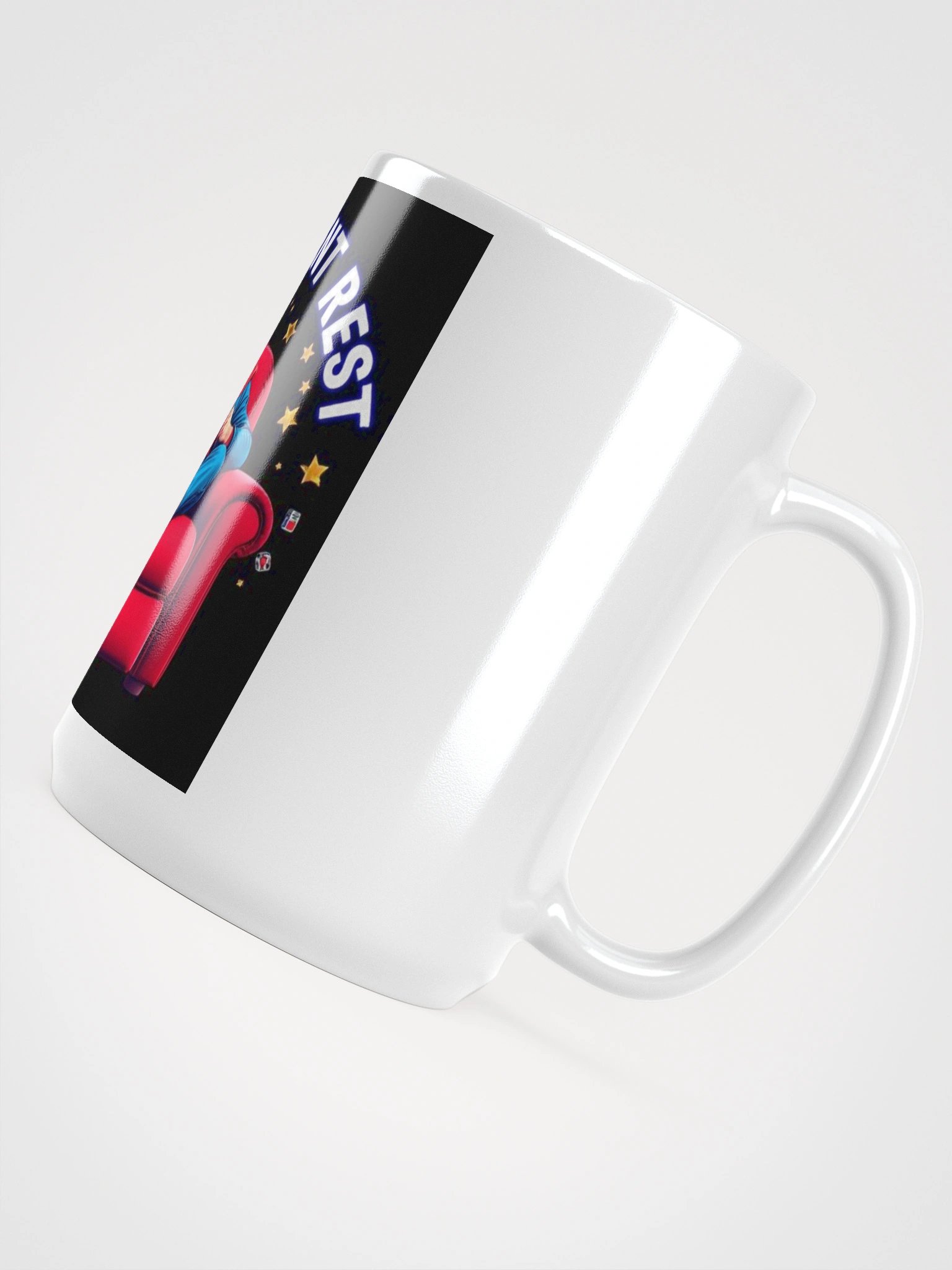 Superhero Moment Rest White Glossy Mug product image (4)