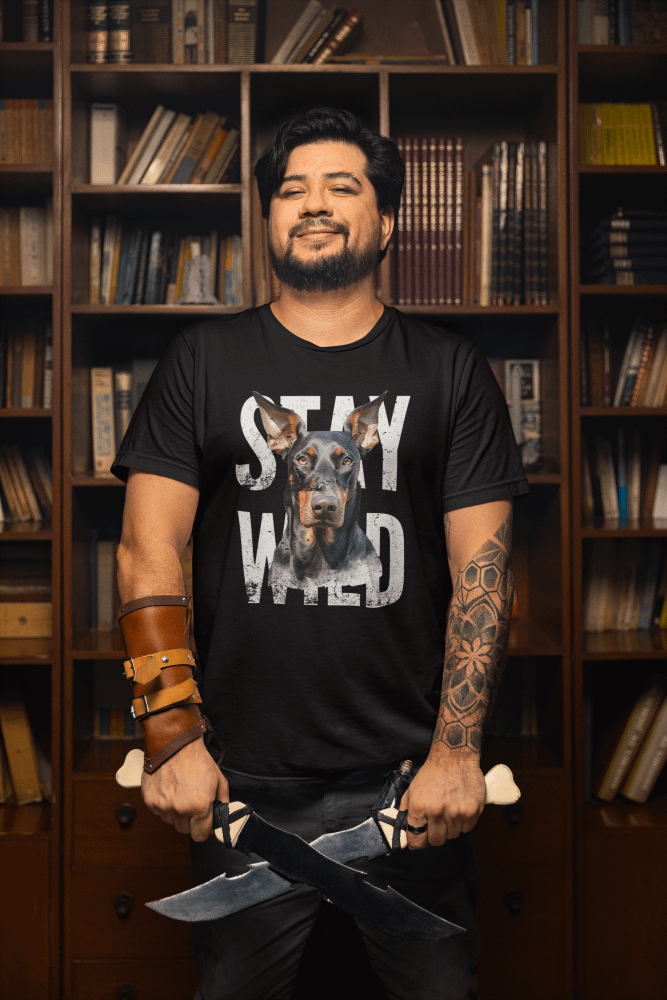Stay Wild Doberman Regular Fit T-shirt product image (1)