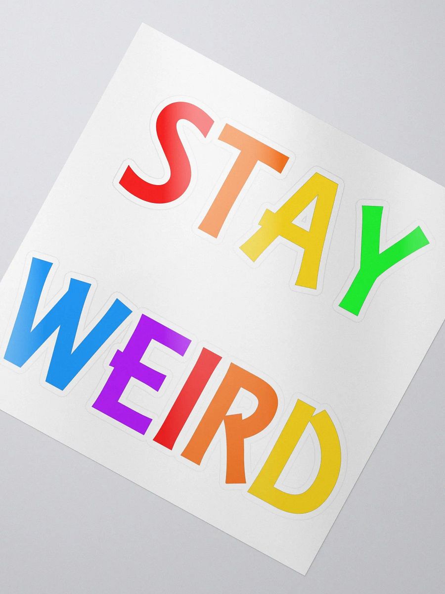 Stay Weird Rainbow - Kiss Cut Stickers product image (3)