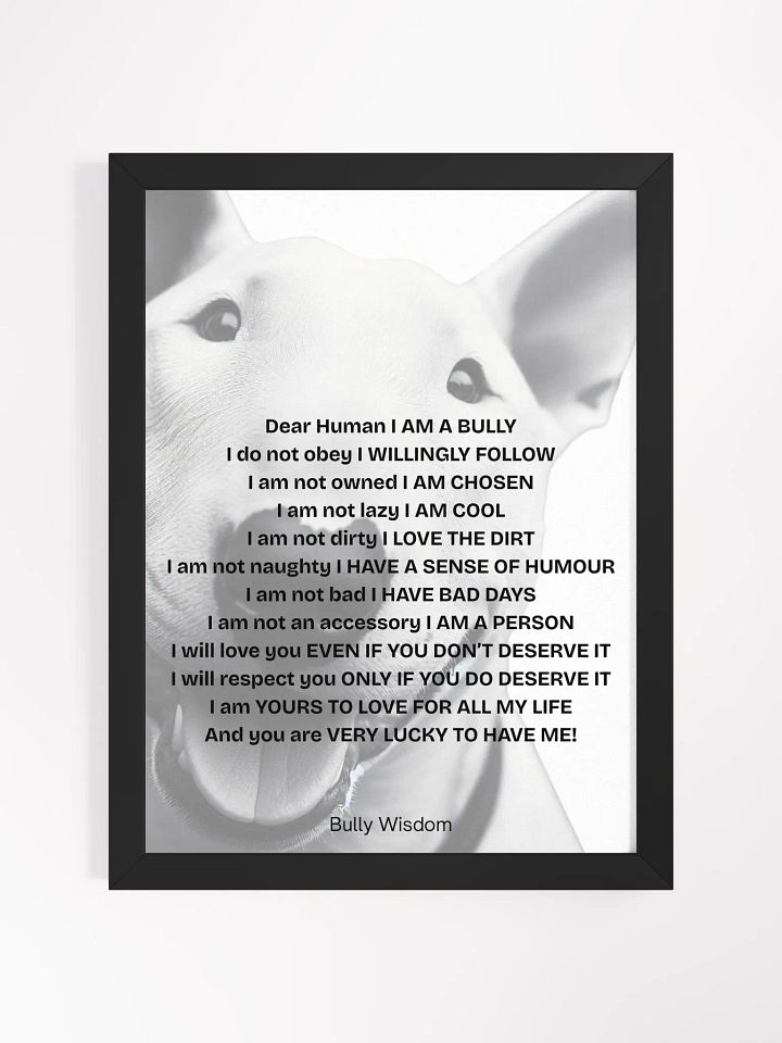 Bull Terrier "Dear Human, I am a Bully" product image (1)
