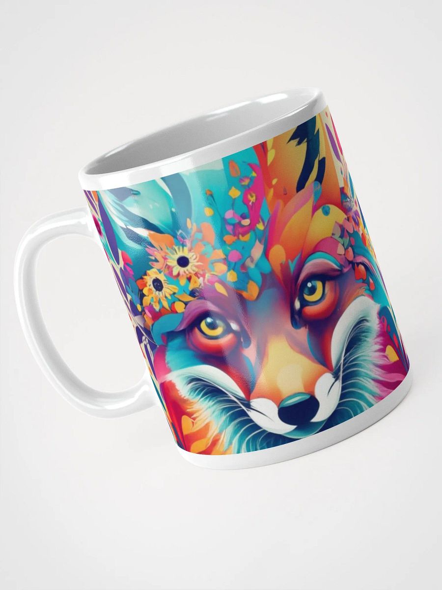 Pretty Floral Fox Face Mug product image (3)