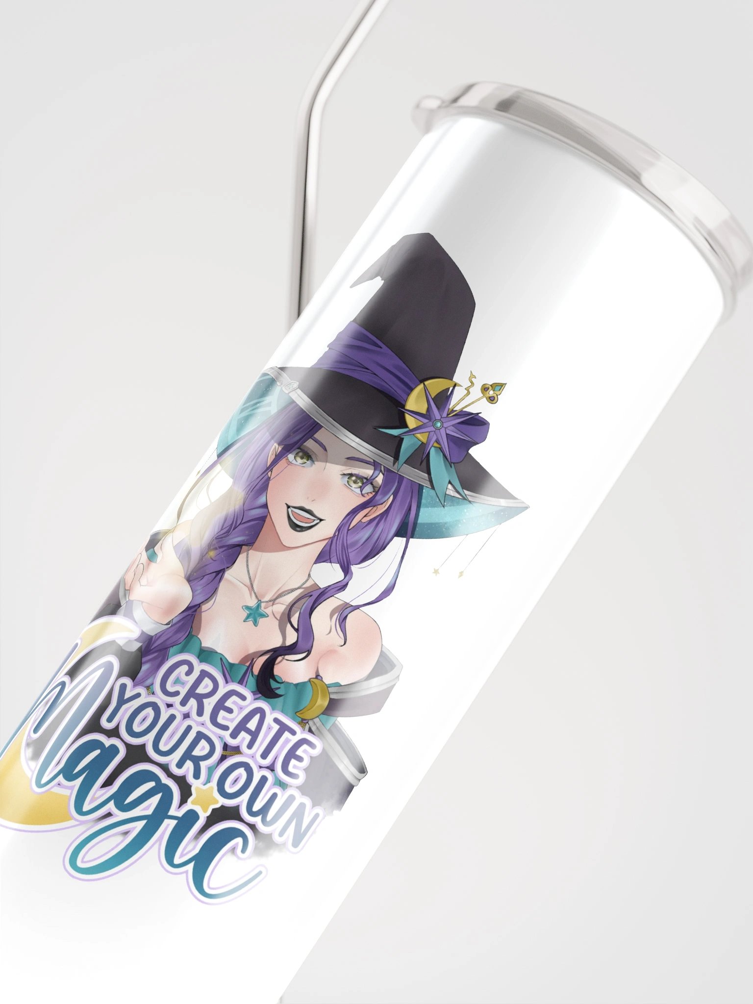 "Create Your Own Magic" Moon Witch Starfire Stainless Steel Tumbler product image (4)