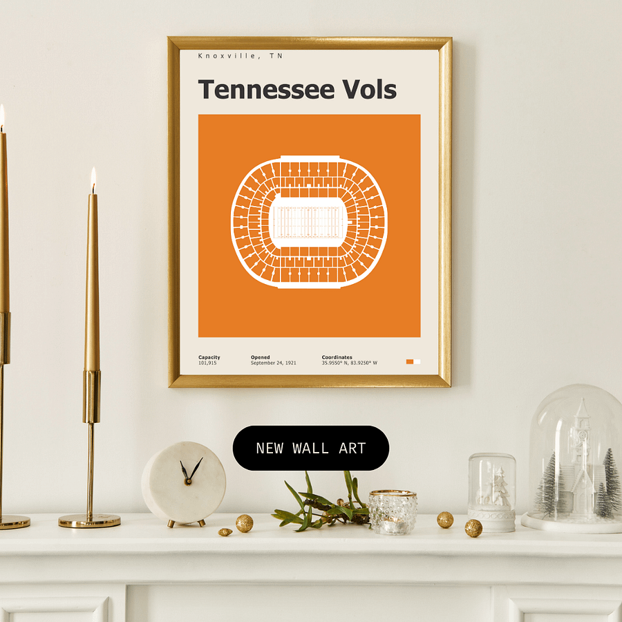 Tennessee Vols Stadium Infographic Poster product image (8)