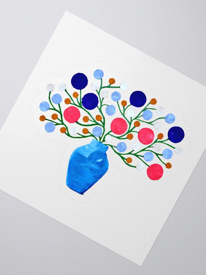Abstract Floral Vase Sticker Set product image (1)