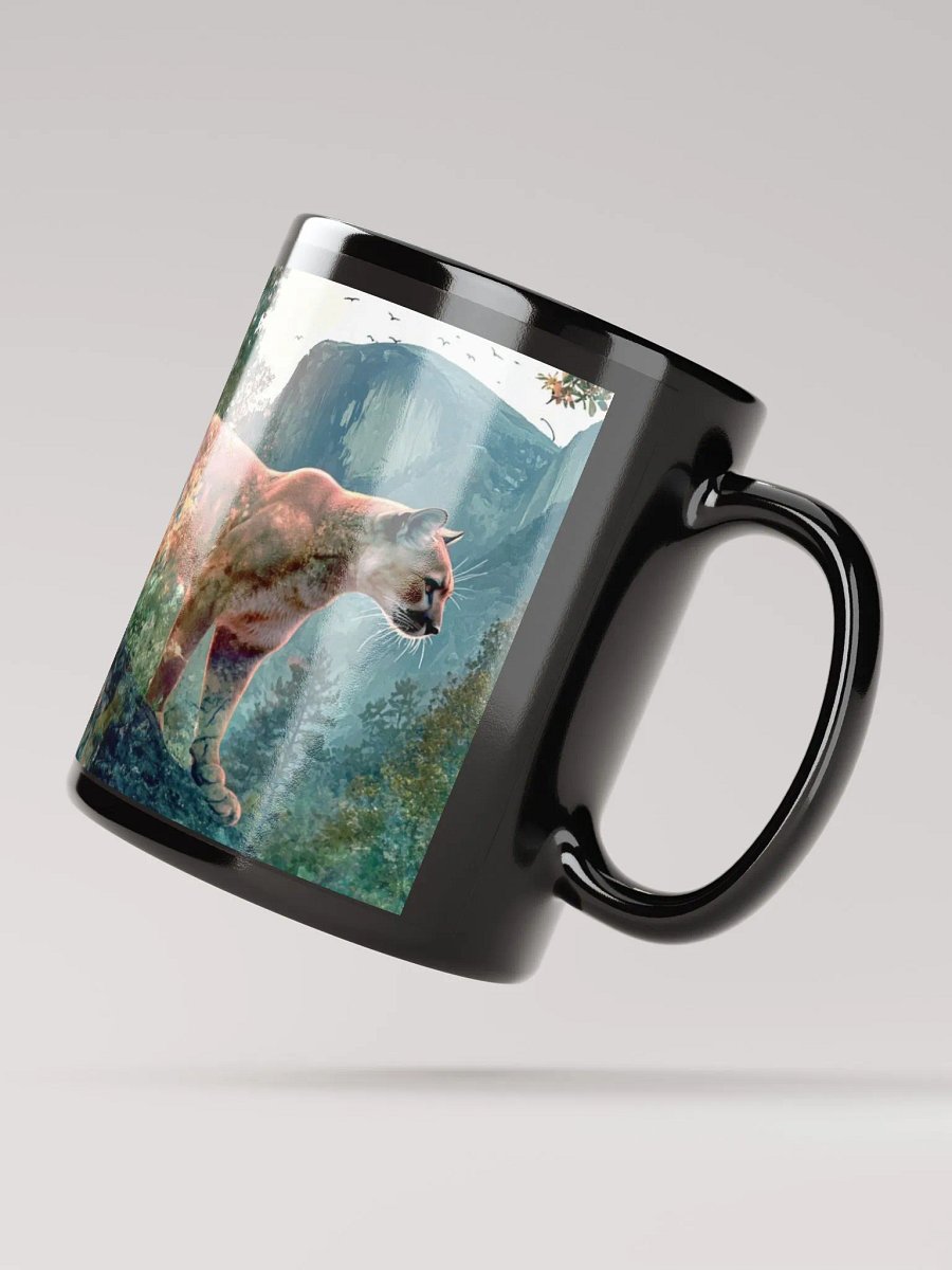 Mountain Lion, Black Glossy Mug product image (4)