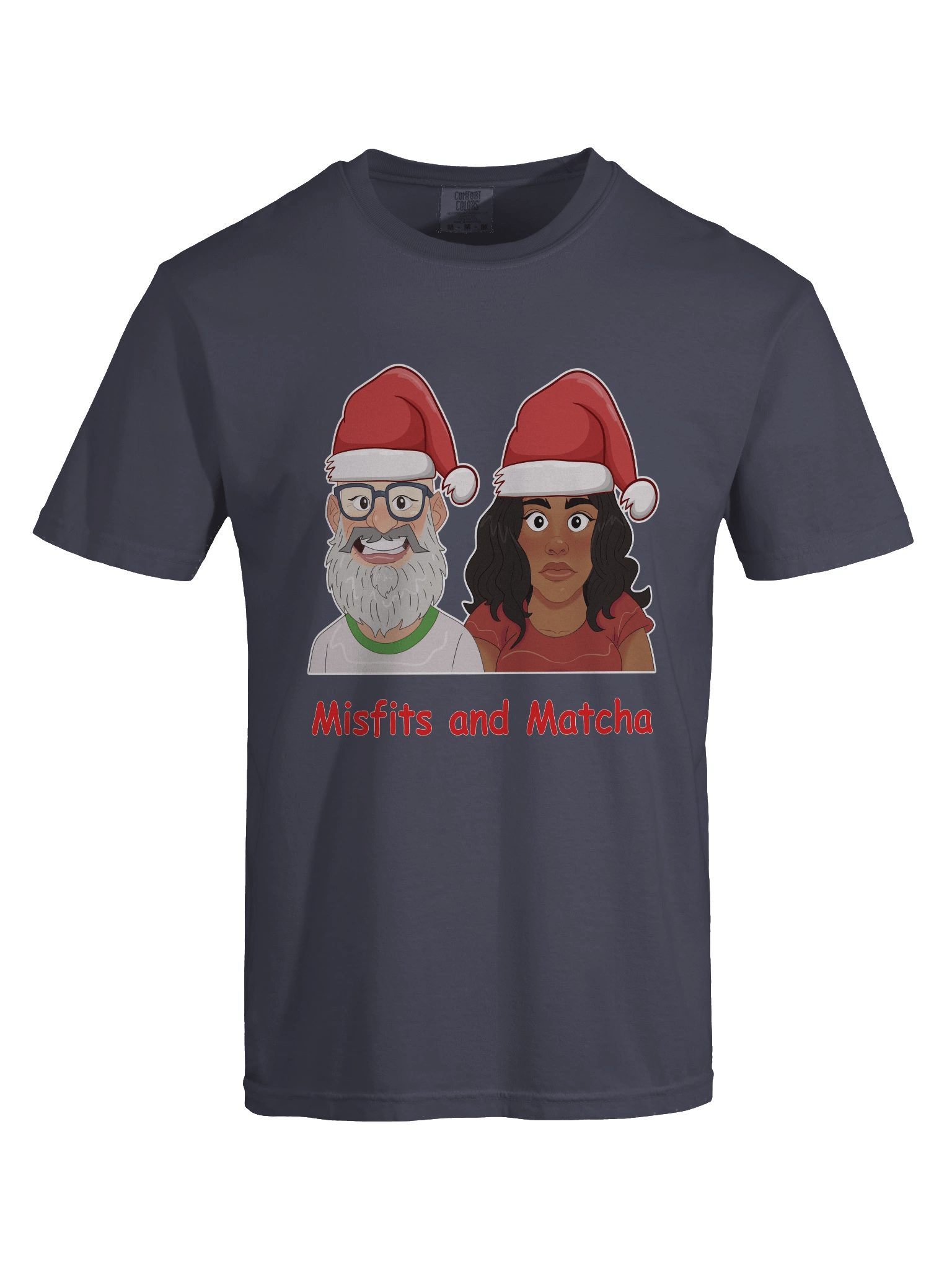 Misfits and Matcha Santa Hats Graphic Tee product image (17)