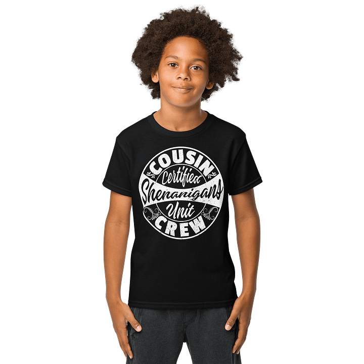 "Cousin Crew" Youth T-Shirt (Dark) product image (1)
