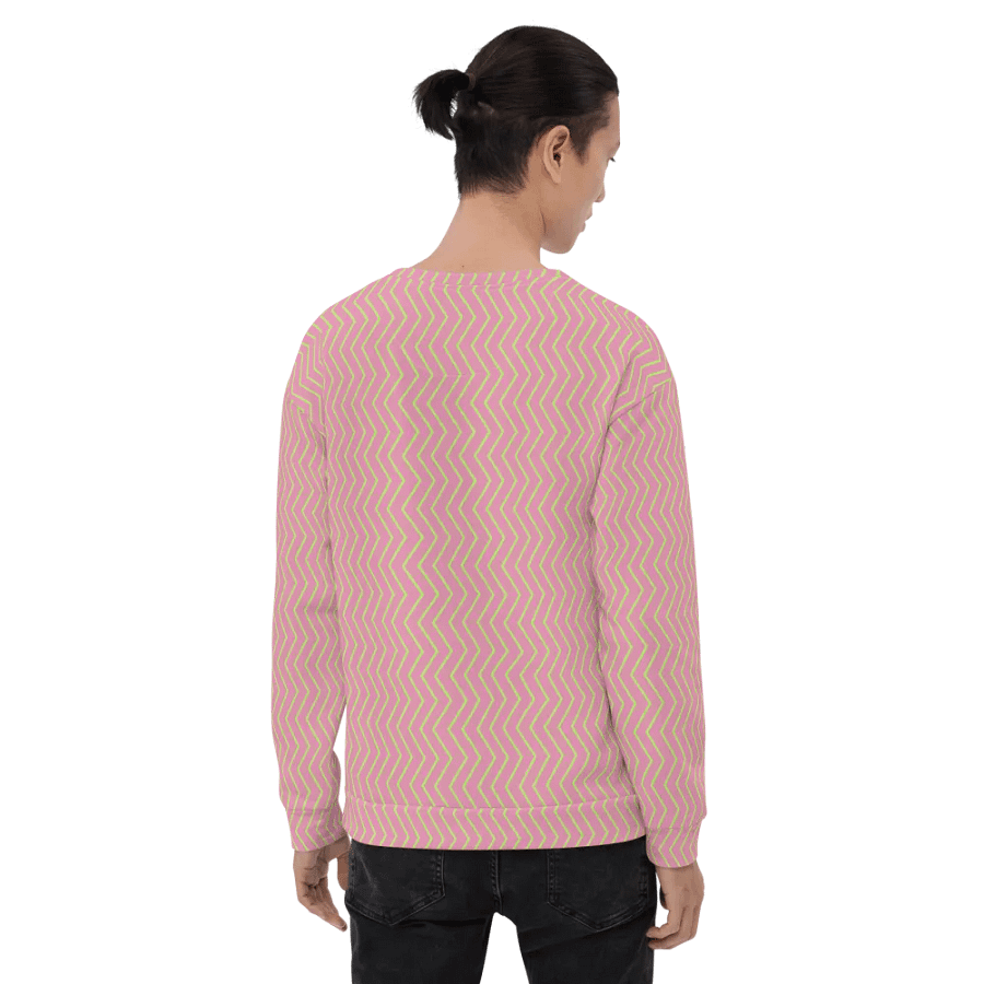 Zigzag Zest All-Over Print Unisex Sweatshirt product image (10)
