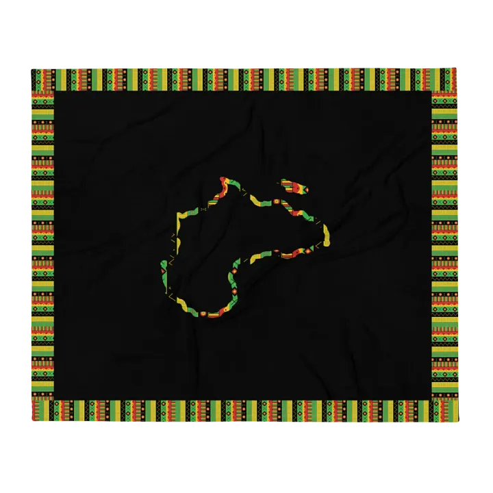 Colourful Outline Fuzzy Blanket (All Sides) product image (1)
