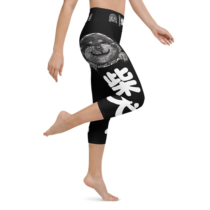 "HI" SHIBA INU Yoga Capri Leggings product image (1)