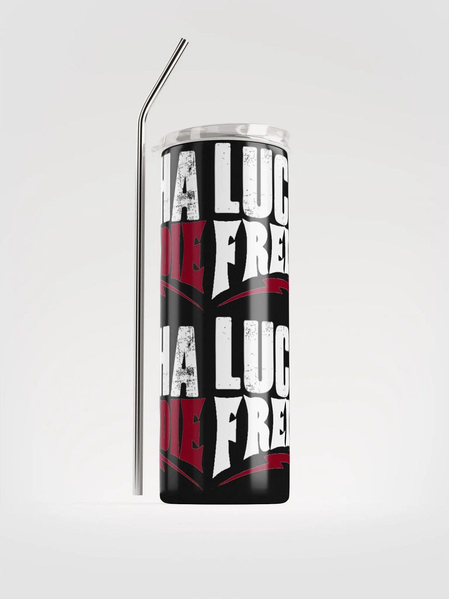 LuchaFredDIE logo tumbler product image (1)