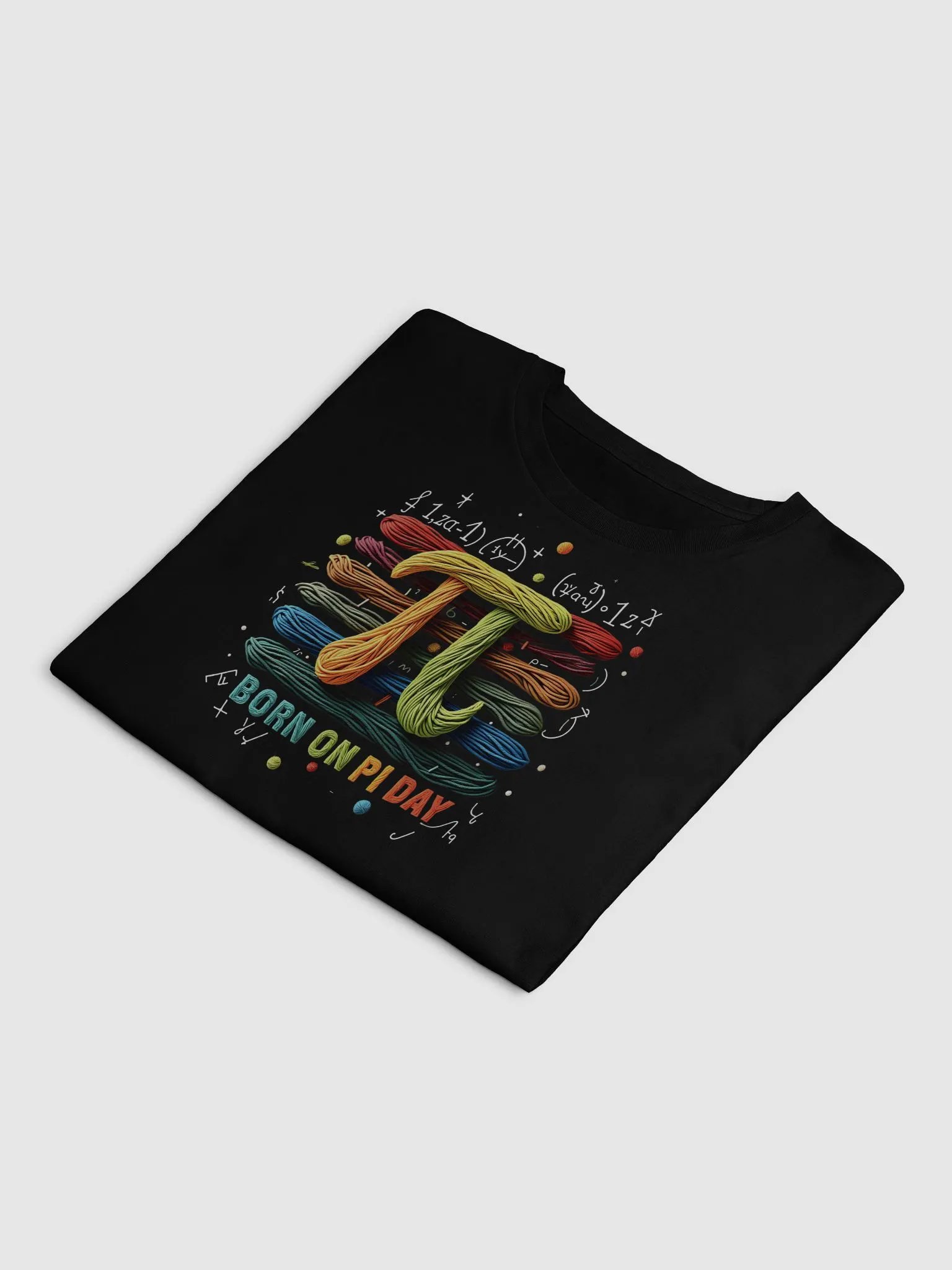 Born on Pi Day Crop Top - Colorful Yarn Art Math Design | Geek & Nerd Gift product image (7)