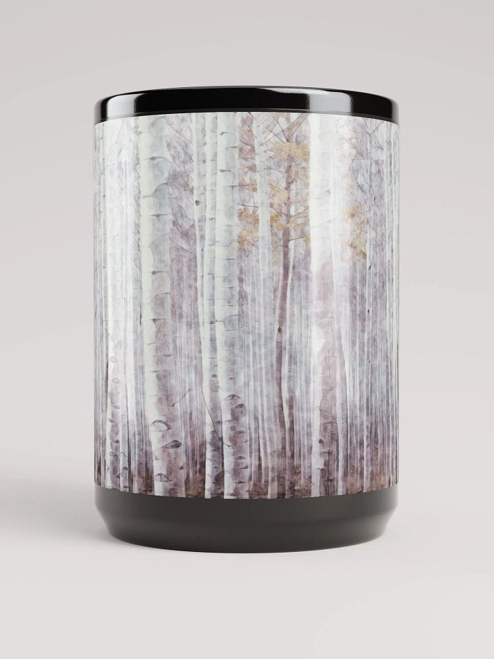 Abstract Graphic | Black Coffee Mug | Whispers Treescape product image (2)