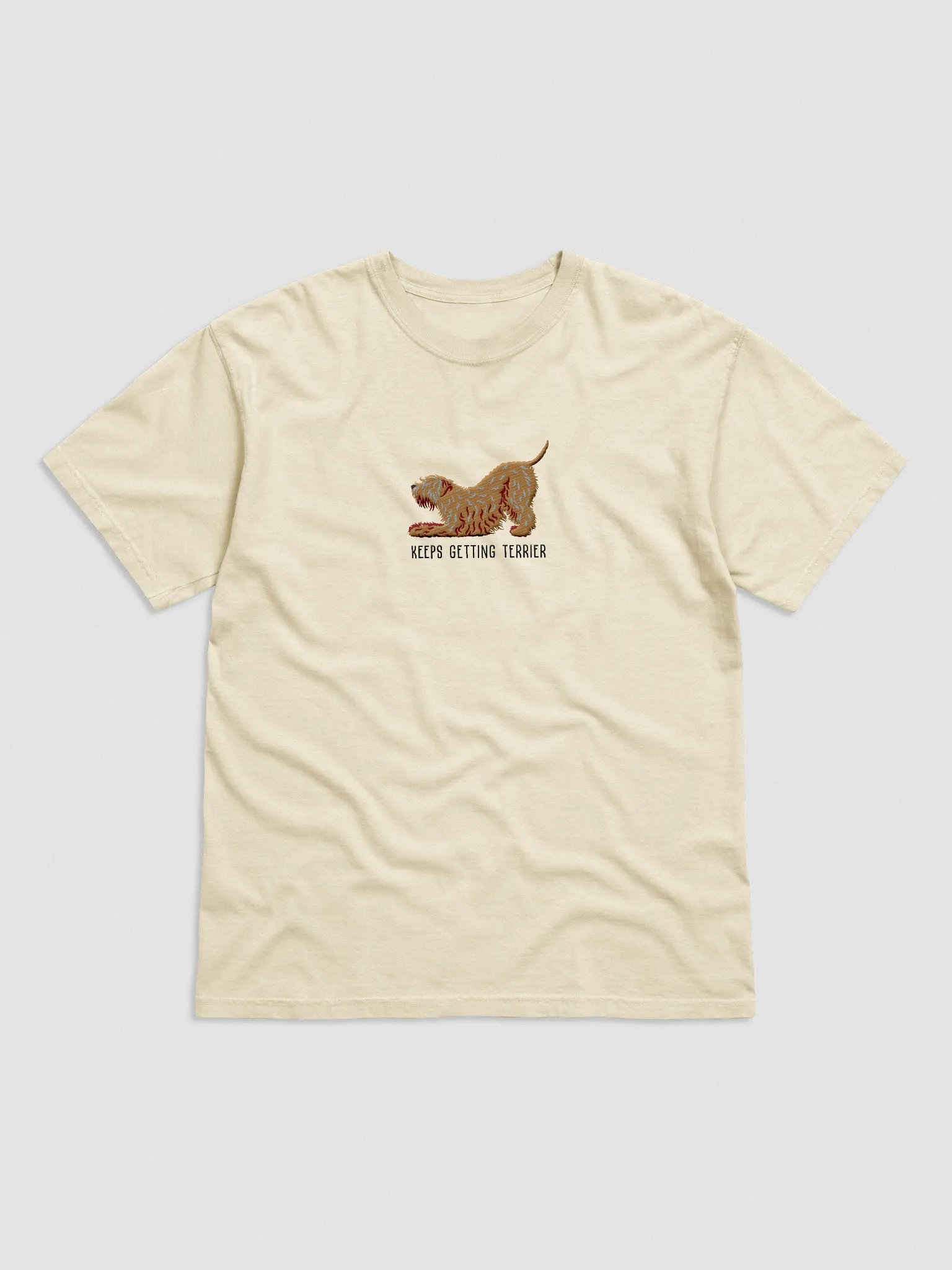 Keeps Getting Terrier T-Shirt(Embroidered) of a Wheaten Terrier product image (4)