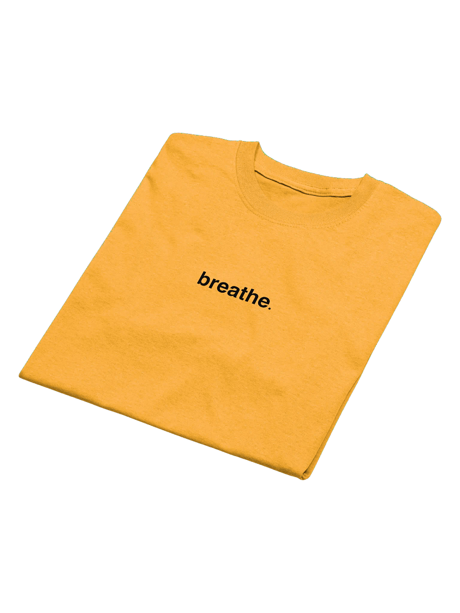 'breathe.' tee (LIMITED EDITION - gold & white) product image (3)