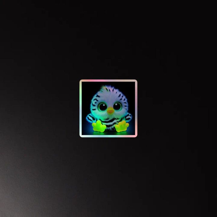 Whimsical Chick Holographic Sticker Sheet product image (4)
