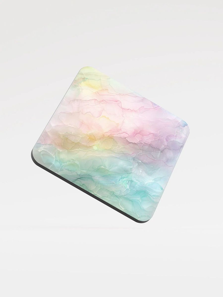 Multicolor Alcohol Ink Glossy Cork Coaster by Treasure Pie product image (3)