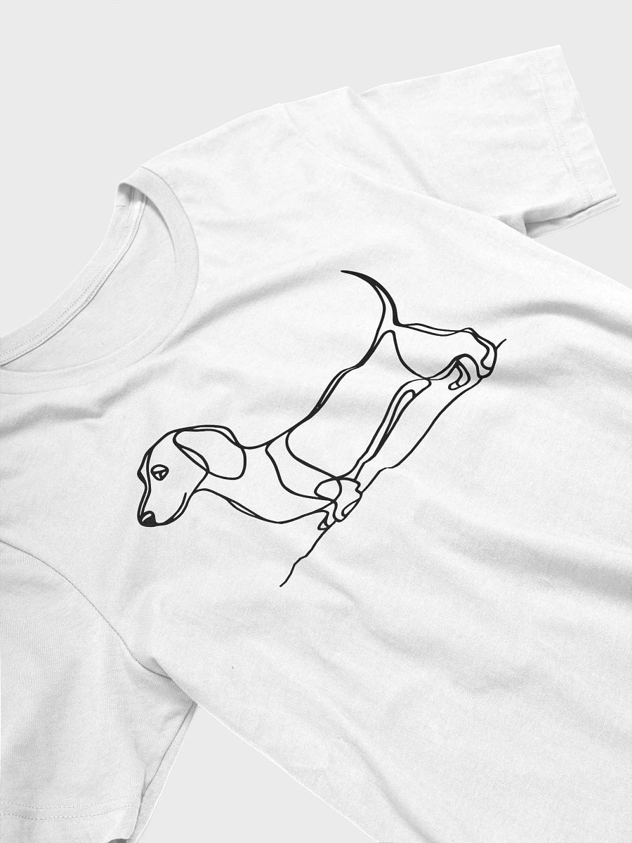 Elegant Dachshund Outline T-Shirt - Ideal for Pet Lovers product image (41)