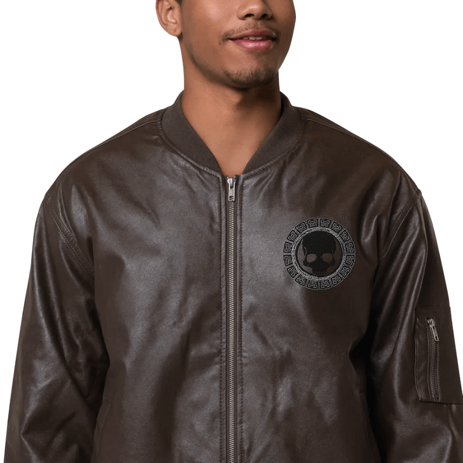 Threadfast Apparel Faux Leather Bomber Jacket (v4) product image (9)