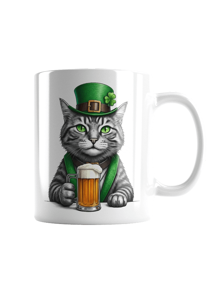 St. Patrick's Day Cat Mug product image (1)