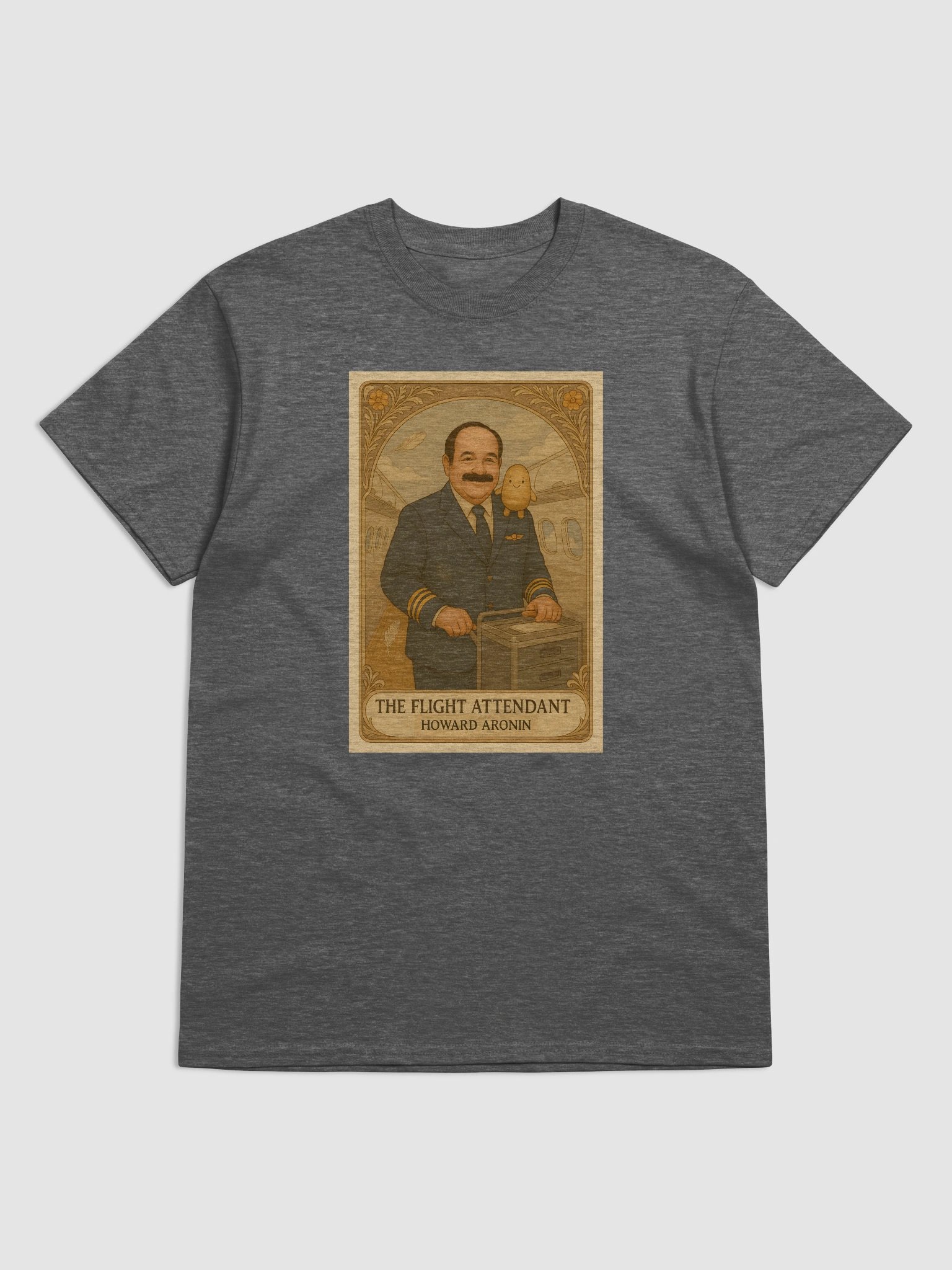 Tarot Card Shirt - Howard Aronin - Lunch Therapy on the back - Unisex Ultra Cotton Tee product image (53)