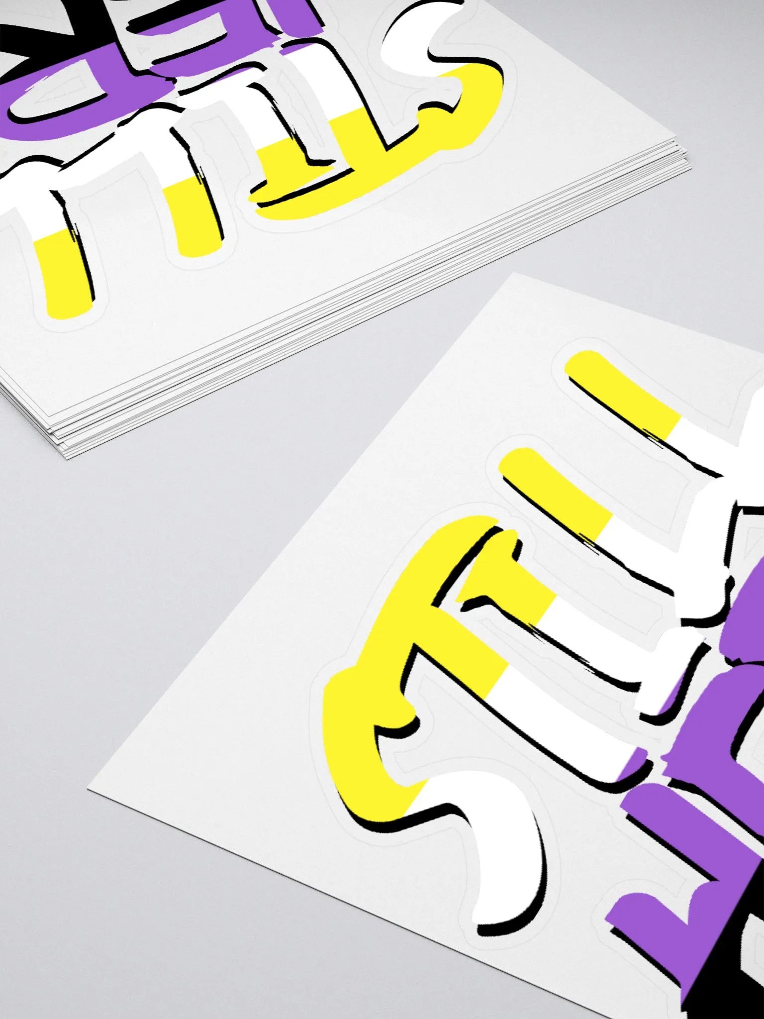 Still Here Sticker - Nonbinary version product image (4)