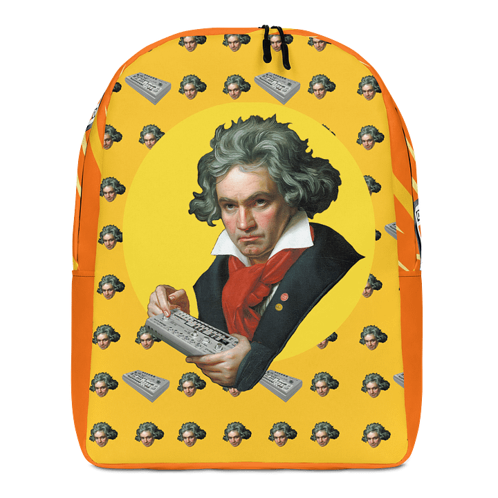 Roland van Beethoven , Roland TB 303 tribute by Frank Fonik Techno EDM Backpack product image (2)