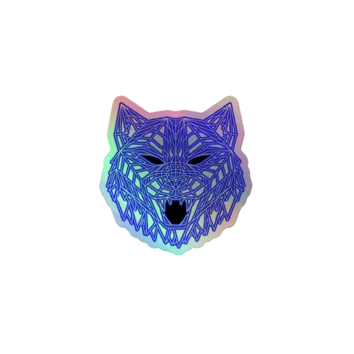 Neon Tiger Holographic Sticker product image (1)