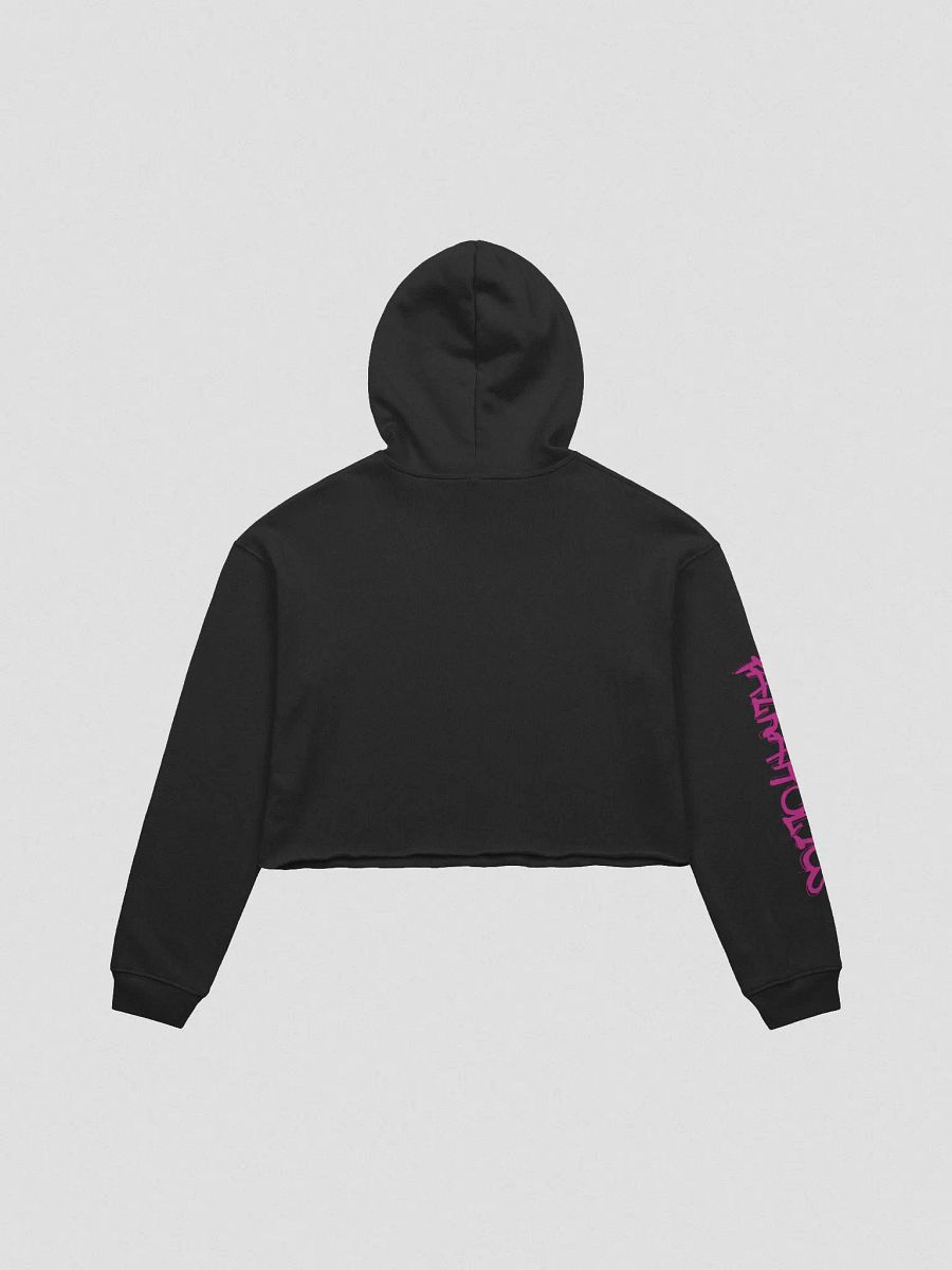 T4P Crop-Hoodie Black/Violet (Bella+Canvas Fleece Crop Hoodie) product image (2)