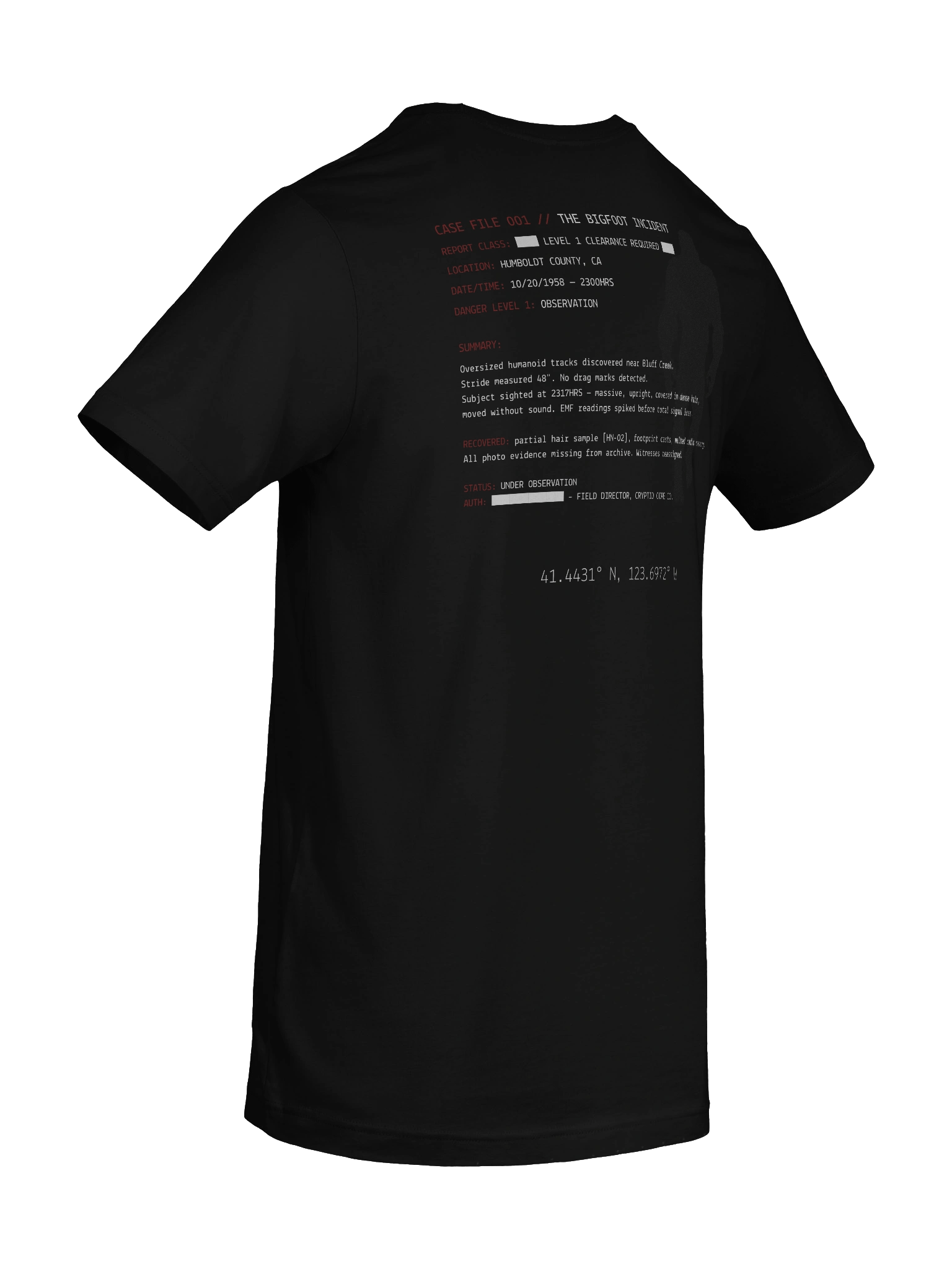 CASE FILE 001 // THE BIGFOOT INCIDENT product image (10)