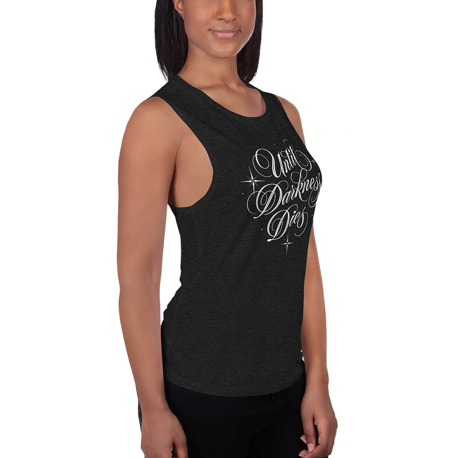 Until Darkness Dies (simple design) Bella+Canvas Women's Flowy Muscle Tank product image (5)