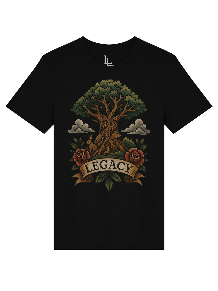 Neo-Traditional Animal Kingdom Tee | Black product image (1)