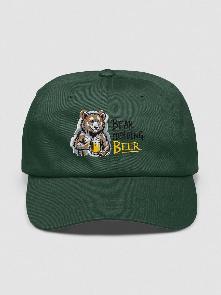 Colorful Bear Enjoying Beer | Vibrant Art Print Cap product image (4)
