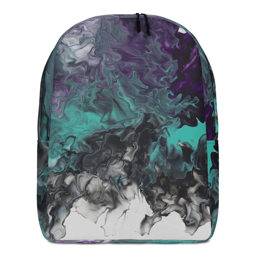 Acrylic Pour Printed Backpack- Original FCCA Design product image (1)