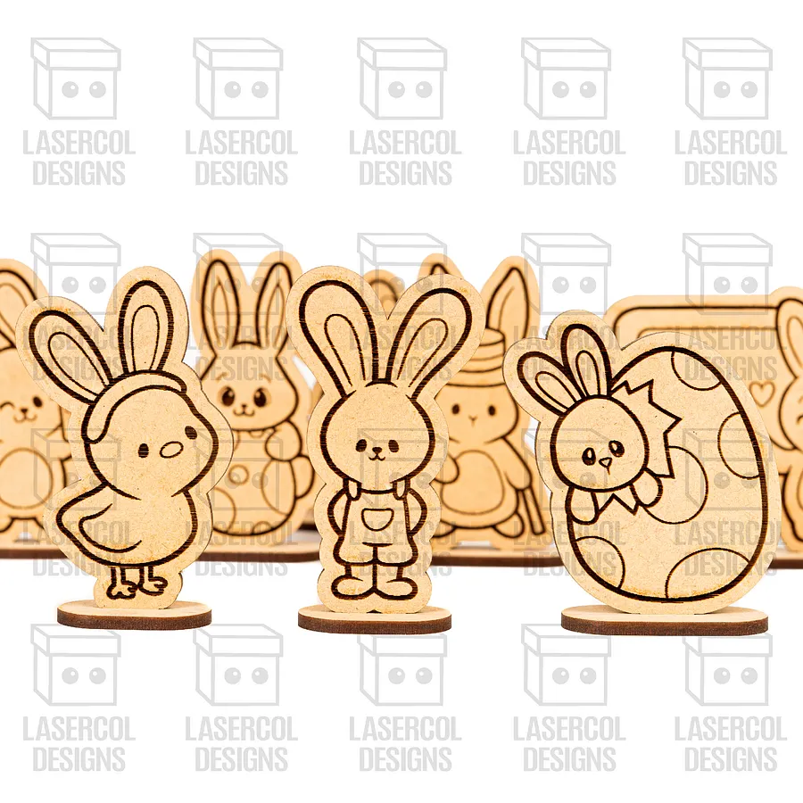 Easter Cutouts With Base Set 6 - Laser Cut Files product image (2)