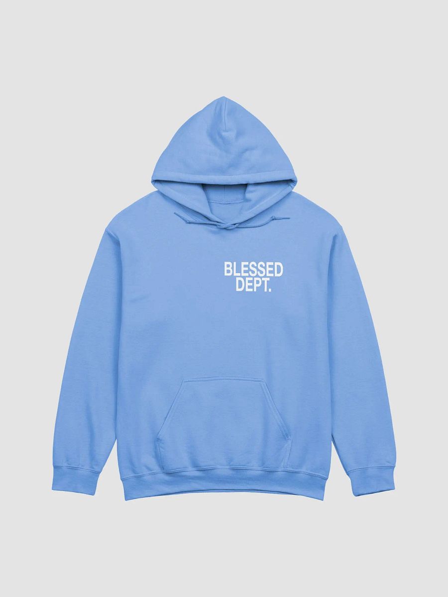 Blessed Dept. White Font Hoodie product image (1)
