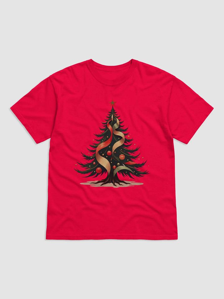 Festive Tree Red & Gold T-Shirt product image (2)