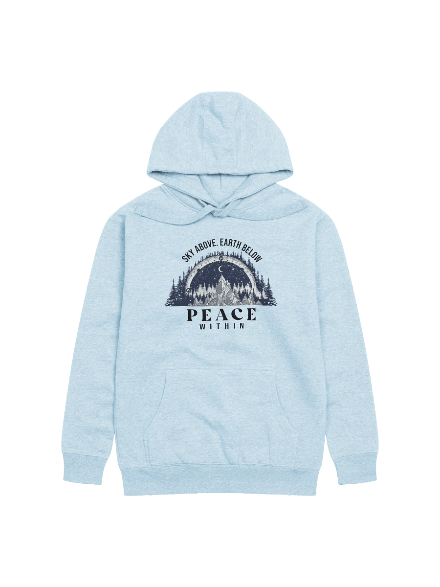 sky above earth below peace within hoodie product image (1)