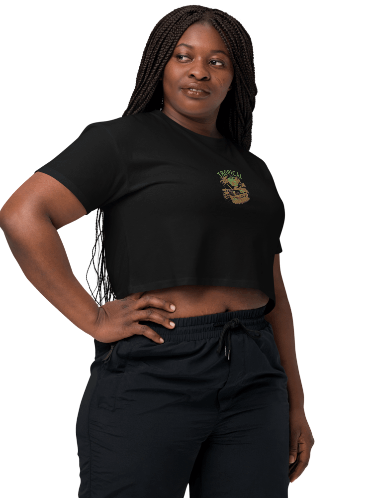 Tropical Breeze Embroidery Crop Top product image (9)