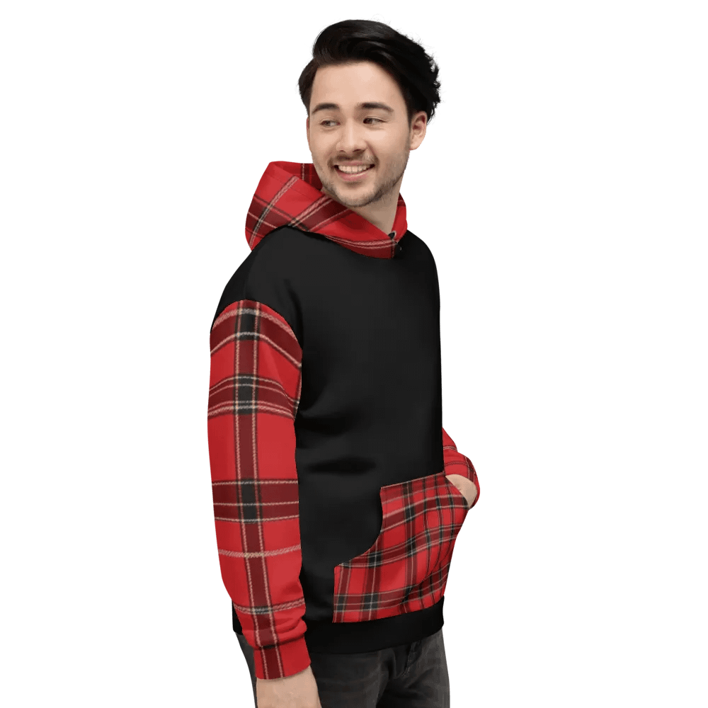 Red Tartan Brit Artz Hoodie product image (8)