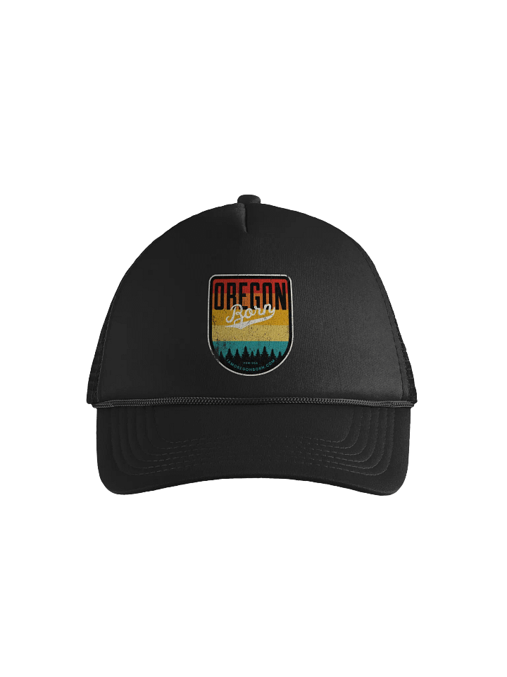 Oregon Born Vintage Shield Foam Trucker Hat product image (1)