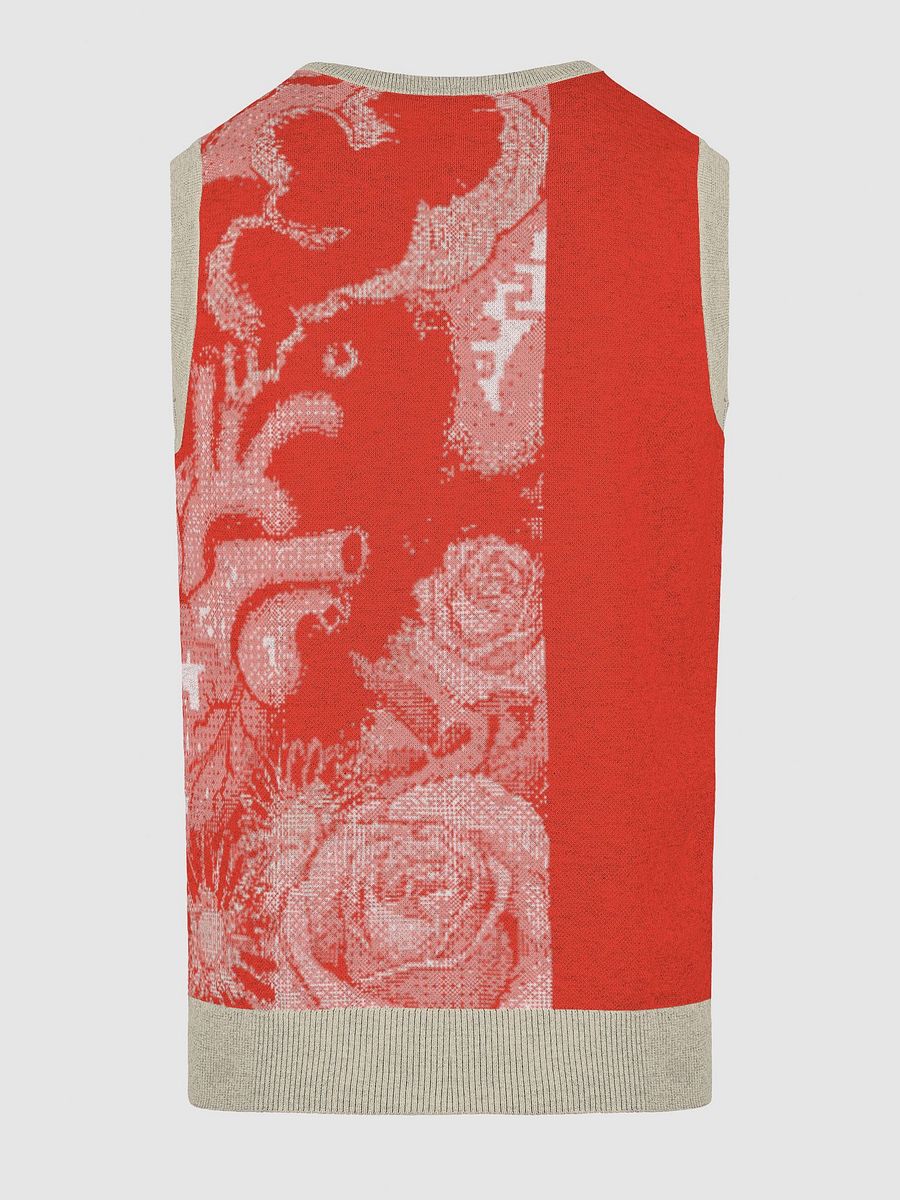 Floral Fantasy Knitted V-Neck Vest product image (18)