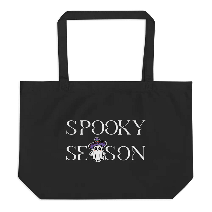 Spooky Season Sombrero Ghost Organic Cotton Tote product image (1)