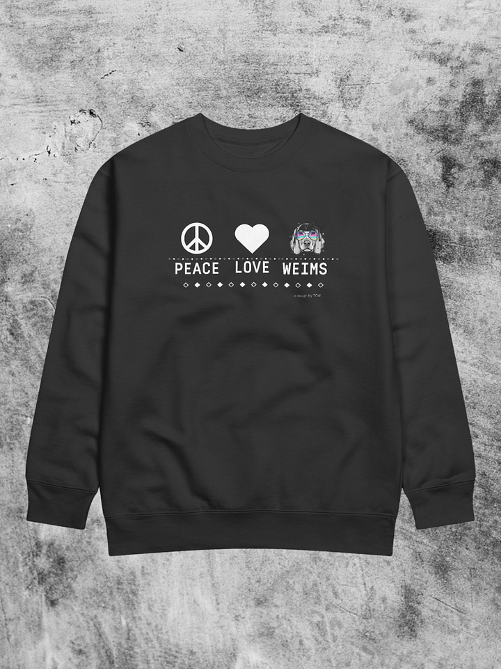 Peace Love Weims - Cotton Heritage Premium Sweatshirt product image (1)