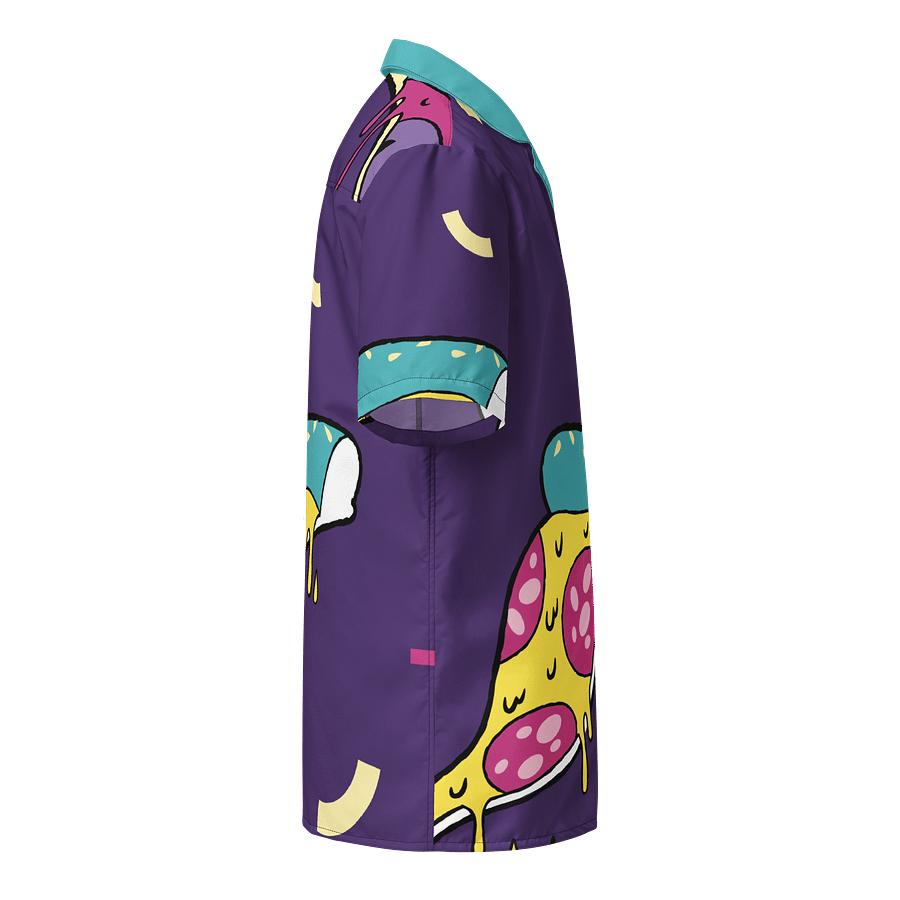 Zabu Tropical Breeze Purple Pizza Hawaiian Shirt product image (6)