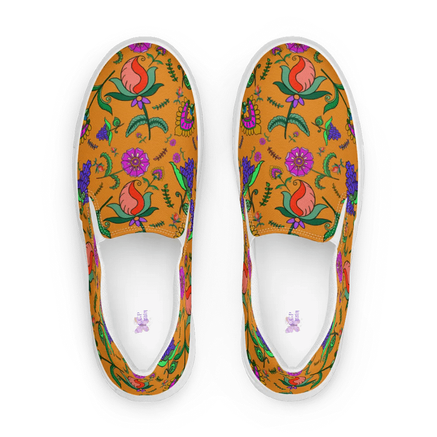 Kalamkari Floral Canvas Slip Ons product image (8)