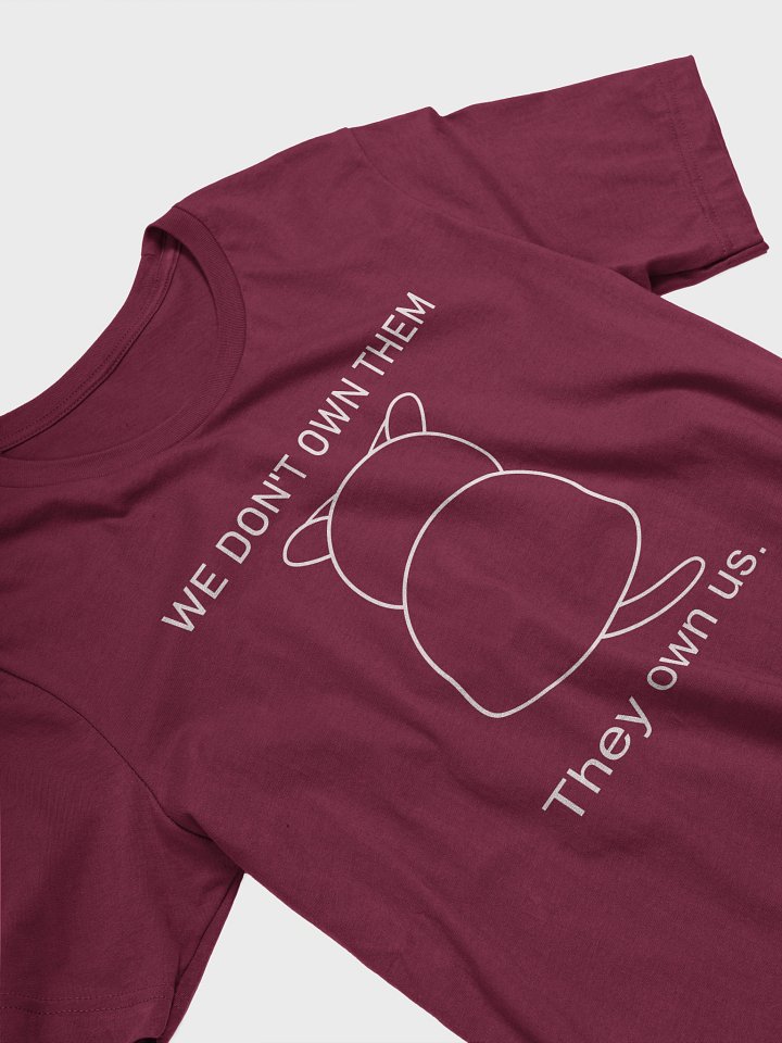 Cats Own Poeple (White Print) - Unisex Adult Super Soft Lightweight T-shirt product image (4)