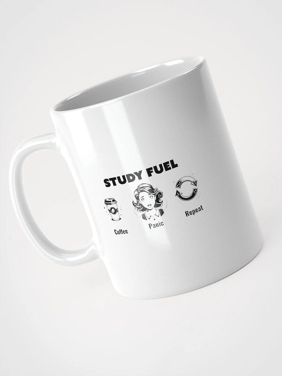 Study Fuel: Coffee Panic Repeat Funny Coffee Lover Mug product image (3)